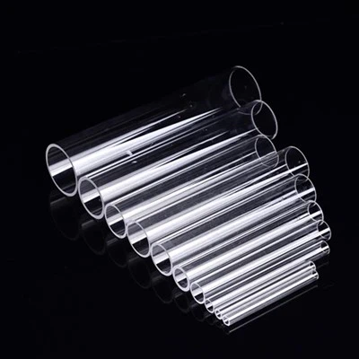 Bouteille en tube de verre