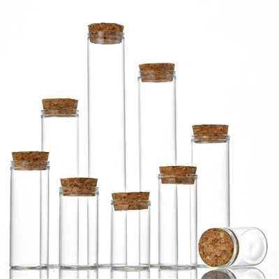Bouteille tube avec bouchon en liège